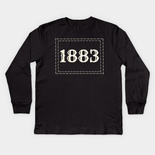 1883 Barbed Wire Kids Long Sleeve T-Shirt